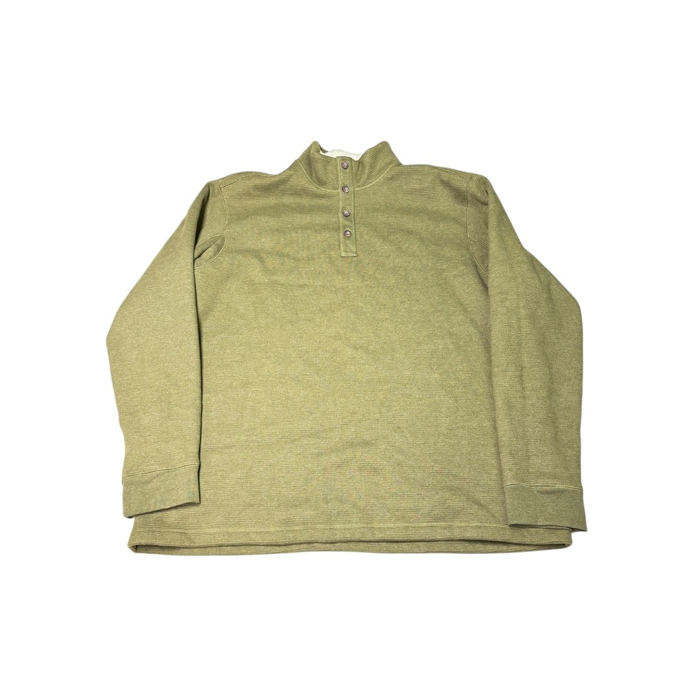 Duluth Trading Co Mens Sherpa Lined Quarter Zip Pullover Sweatshirt Khaki 2XL‎